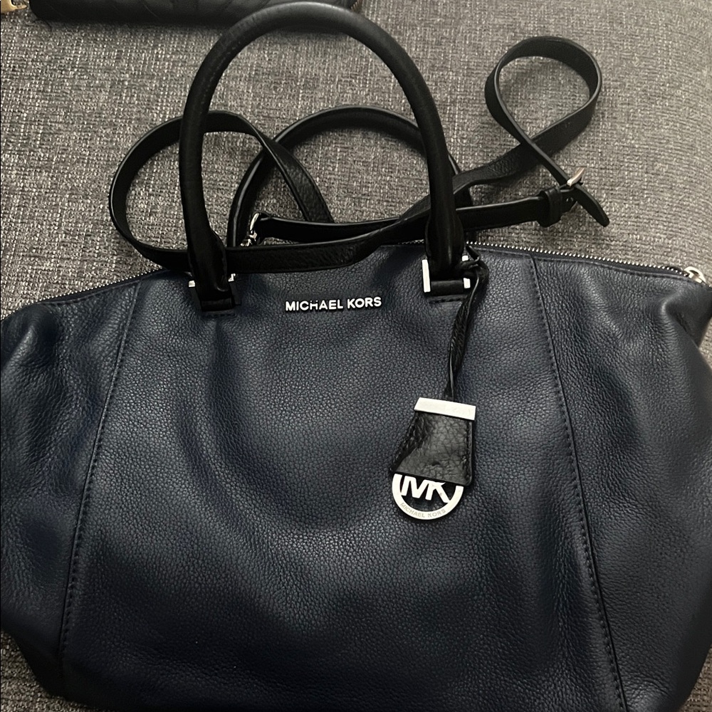 Michael Kors Dark Blue Satchel